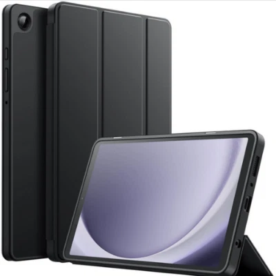 Samsung Galaxy Tab A9 8.7" 2023 Case Black Soft TPU Slim Tri-Fold Stand Cover - Image 1 of 4