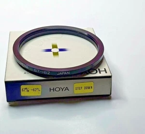 Hoya 67-62mm Step-Down Stepping Lens Filter Adapter Ring 67mm-62mm E67-E62 Japan - Picture 1 of 4