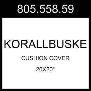 IKEA KORALLBUSKE Cushion Cover Beige White/stripe Pattern 20x20" 805.558.59 - Picture 1 of 2