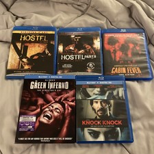 Eli Roth Horror Blu-ray Lot Of 5 (Hostel 1 & 2, Cabin Fever, Etc)