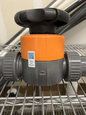 GEORG FISCHER Diaphragm Valve: 1"  1/2 in, PVC, 2-Way, Socket x Socket. - Image 1 of 4