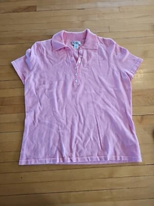 Lilly Pulitzer Pink polo Knit Top size M Vintage - Picture 1 of 9