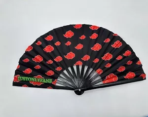 Akatsuki Rave Hand Fan | Naruto Rave Hand Fan | Anime Rave Hand Fan | Festival - Picture 1 of 6