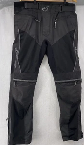 AGV Sport Motorcycle Padded Riding Biker Pants Mens 2XL Black EN 1621-1 - Foto 1 di 15