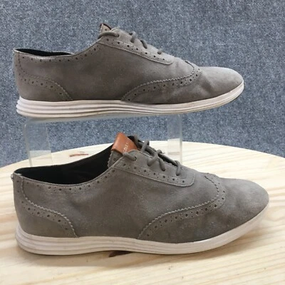 Cole Haan Zapatos Mujer 8.5 B Grand Oxford Tenis Gris Punta de Ala Con Cordones W05167 Foto 1 de 4
