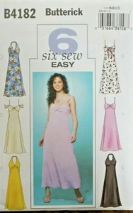 Butterick 4182 Misses Dress Sewing Pattern (Shoulder Straps or Halter) 6-8-10 - Picture 1 of 2