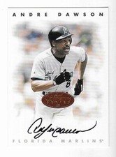Andre Dawson 1996 LEAF SIGNATURE AUTOGRAPH CARD Expos Cubs Marlins AUTO Bronze