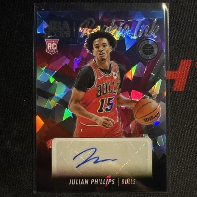 23-24 Premium stock NBA Hoops Julian Phillips #RI-JPL Rookie ink  Auto SP - Image 1 of 4