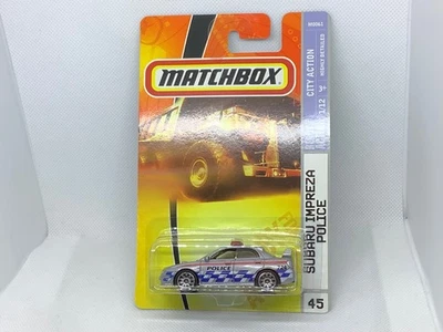 Matchbox 2008 Silver Subaru Impreza Police City Action #45 Foto 1 de 2