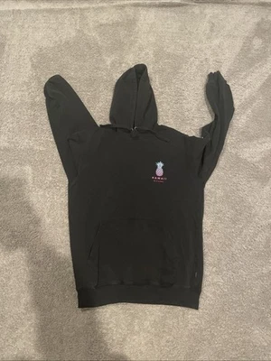 Moletom com capuz preto Ripcurl Havaí tamanho médio masculino - Imagem 1 de 2