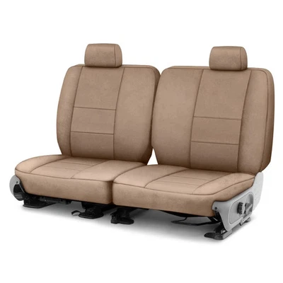 For Toyota Sienna 98-03 Coverking Suede 3rd Row Beige Custom Seat Covers - Imagem 1 de 4