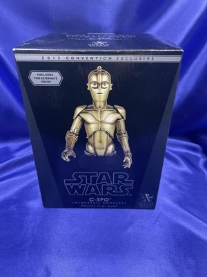 GENTLE GIANT STAR WARS McQUARRIE CONCEPT C-3PO 1/6 SCALE BUST 2013 SDCC 568/1000 - Image 1 of 4