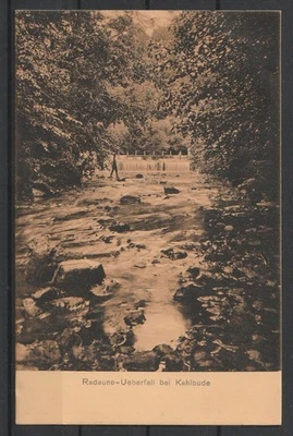 AK Radaune-Ueberfall bei Kahlbude, 1909 gelaufen, siehe Abbildungen - Bild 1 von 2