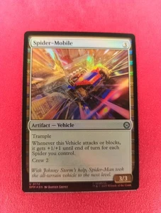 1x Spider-Mobile - Lámina Magic The Gathering Marvel's Spider-Man casi nueva lámina mágica - Imagen 1 de 2