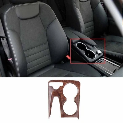 Consola de coche de madera de melocotón para Mercedes~Benz GLK 2009~15 cambio taza de agua cubierta embellecedor Foto 1 de 4