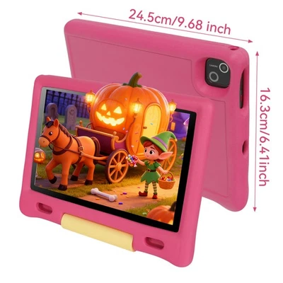 Urao 儿童平板电脑 8 英寸 Android 14 平板电脑 适合儿童 16GB+64GB 蓝牙摄像头 — 第 1/4 张图片