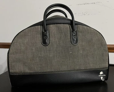 Bolso de Viaje Atlántico Vintage Diseño Tweed Bolso de Llevar para Pasar la Noche Maleta Años 60 Foto 1 de 4