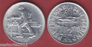 S84 SAN MARINO 2 LIRE 1978 IL FALEGNAME DA SERIE DIVISIONALE KM 77 FDC / UNC - Imagen 1 de 1