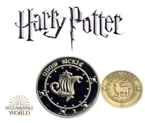 Harry Potter Gringotts Sickle & Knut Coin Set, Wizarding World Cosplay, Hogwarts - Picture 1 of 7