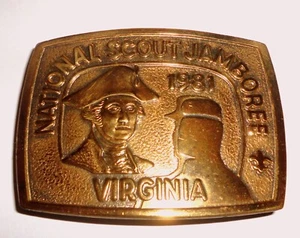 Fibbia per cintura Jamboree boy scout nazionale 1981 - Foto 1 di 1