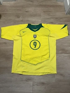 Ronaldo #9 2004 Brazil Nike T90 Jersey Size XL - Picture 1 of 4