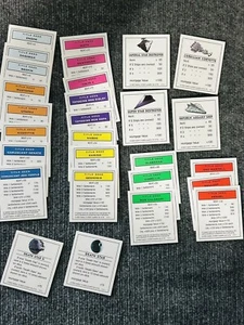 2005 Monopoly Star Wars Saga Edition Game Parts Title Deed Cards Replacements - Picture 1 of 6