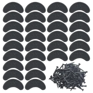 30 Pcs Heel Plates Rubber Tips Sole Heel Taps Repair Pad Replacement - Picture 1 of 5