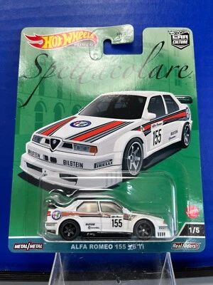 1/64 HOT WHEELS SPETTACOLARE REAL RIDERS ALFA ROMEO 155 V6 TI 1/5 BLANCO Foto 1 de 2