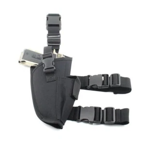Tactical Right Leg Pistol Holster Adjustable Universal Gun Holster w/ Mag Pouch - Picture 1 of 7