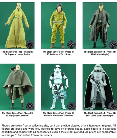 Star Wars Black Series Red Phase III 6 In Action Figures The Last Jedi (LOOSE) Cover