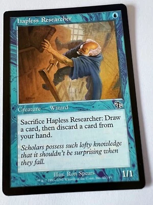 MTG Magic The Gathering Judgment Hapless Researcher Common LP - Image 1 of 2