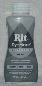 RIT Liquid Synthetic Fabric Dye More Synthetic Dye, 207ml FROST GRAY - Picture 1 of 1