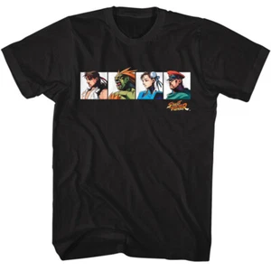 Street Fighter Capcom Video Game Ryu Blanka Chun Li & M Bison Men's T Shirt  - Picture 1 of 5