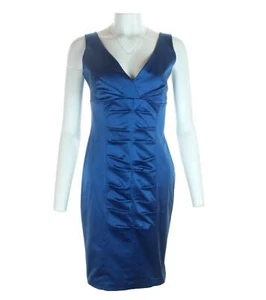 Neu Damen Rinascimento Kleid Selten Vintage Klein Hergestellt IN Italien Blau - Bild 1 von 4