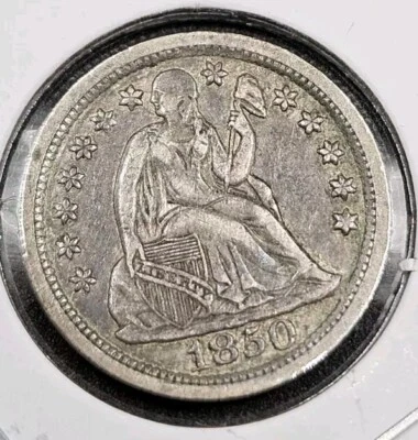 1850 Seated Liberty Dime | CHOICE EXTRA FINE - Image 1 of 2