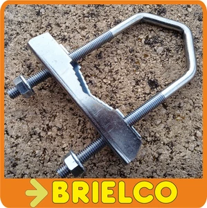 BRIDA BARANDILLA COMPLETA 110MM ABRAZADERA HERRADURA M8 DE MASTIL ANTENA BD7246 - Imagen 1 de 1