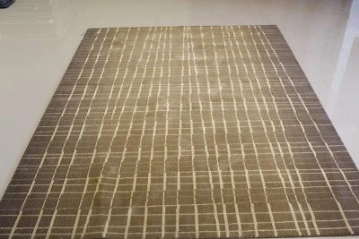 Alfombra moderna Calvin Klein 100 % lana de Nueva Zelanda 5,5 x 7,5 pies ¡Gran oferta!   Foto 1 de 4