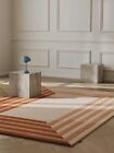 Floor Decor Modern Strip Oriental Hand made Tufted Rugs 100% Fine Wool |8x10|5x8