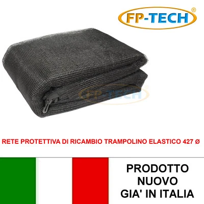RETE PROTETTIVA DI RICAMBIO TRAMPOLINO ELASTICO DA GIARDINO 427 CM DI DIAMETRO - Immagine 1 di 4