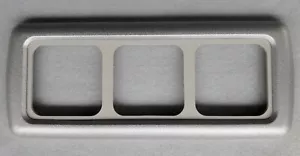 3 WAY CBE SWITCH / SOCKET FRAME SILVER GLITTER & LT GREY SUPPORT CARAVAN C-LINE - Picture 1 of 1
