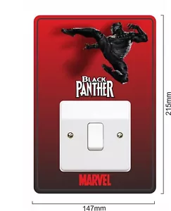 Black Panther 2 - Light Switch Surround Sticker vinyl cover skin decal - 25 - Picture 1 of 1