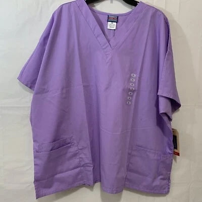 Cherokee NWT Traditional Classic Fit V-Neck Short Sleeve Scrub Top 3XL  - Image 1 of 4