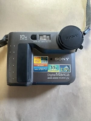 Sony Mavica MVC-FD73 Digital Still Camera 3.5” FD 10X  Zoom Vintage (Parts Only) - Image 1 of 4