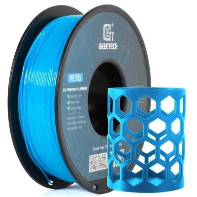 1kg Geeetech 3D Drucker PETG Filament Wasser Blau 1.75mm Hart Verbrauchsmaterial