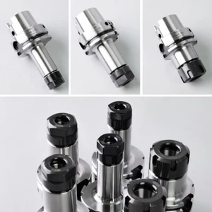 SFX 1Pc HSK63A ER25 100mm Collet Chuck Tool Holder with Sliding Nut HRC 53-58 - Picture 1 of 7