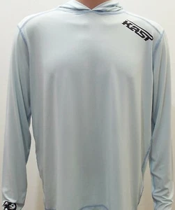 Camisa de sol con capucha azul hielo Kast Extreme equipo de pesca Ronin Tech Top azul hielo grande nueva con etiquetas op - Imagen 1 de 11