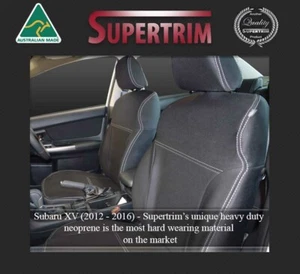 Front FB+MP seat cover fits Subaru XV (2012-on) 100% waterproof premium neoprene - Picture 1 of 10