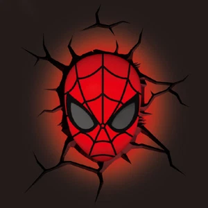 3D Deco FX LED Lámpara de pared Marvel SpidermanMaske mini modelado mazo de sugerencias - Imagen 1 de 6