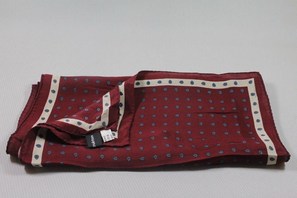 STRUKTON Hombre Pañuelo Seda 62"x14 1/2" Hecho en Italia Foto 1 de 4