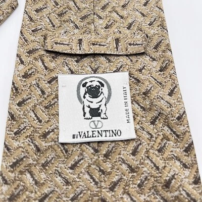 SEDA CRAVATTA "OLIVER BY VALENTINO" HECHA EN ITALIA Rara Foto 1 de 4